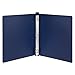 Wilson Jones Hanging Dubllock Round Ring Poly Binder, 8.5 x 11 Inches, 1-Inch Capacity, Blue (W390-14BL)