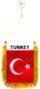 Az Flag Fanion Turquie 15x10cm Mini Drapeau Turc 10 X 15 Cm Special Voiture Banniere Amazon Fr Jardin