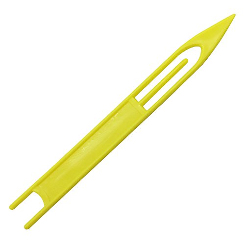 Lonkiktik 9 PCS Size:1#-9# Hard Plastic Fishing Line Net Needle Shuttle Equipment Yellow Color Repair Fishing Netting Needles Shuttles - Thumbnail 3