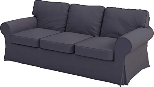 Heavy-Cotton-Replacement-Sofa-Cover-That-Fits-IKEA-Ektorp-3-Seat-Sofa-Custom-Made-Slipcover-Cover-Only-Dark-Gray-Dense-Cotton