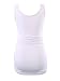 Liu & Qu Maternity Basic Tank Top Mama Clothes Neck Sleeveless Tops Women's Solid Side Ruching Vest (XL, BlackWhite)