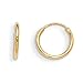 14K Yellow Gold 10mm Children's Endless Hoop Earrings - Baby Earrings