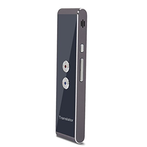 Intelligent Voice Translator, Language Simultaneous Interpretation English Chinese French Spanish German Spainish 33 Languages for Travel Learning Shoping, Handheld Deluxe Translator Stick (Black)