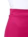 LE3NO Womens Fitted Solid Mini Skirt with Stretch