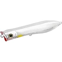 Tsunami Talkin Pencil Popper 7" GT Striper Surf Fishing Lure - VMC Clear Ghost - View #9