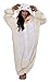SAZAC Sheep Kigurumi Onesie Jumpsuit Halloween Costume (US, Alpha, One Size, Regular, Regular) Cream