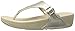 FitFlop Women's The Skinny Leather Toe-Thong Sandals, Pale Gold, 6 M US