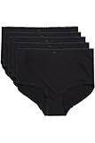 Yoursclothing Plus Size Womens 5 Pack Cotton Full Brief