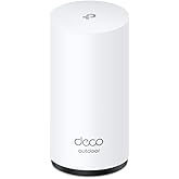 TP-Link Deco 7 Outdoor BE65 BE11000 Tri-Band Wi-Fi 7 Mesh Add-On Extender | Up to 3,000 sq.ft, 2*2.5G PoE+ Ports, IP65 Waterproof | Multiple Mount Options | 6 GHz, MLO, Homeshield, 320 MHz, AI-Roaming