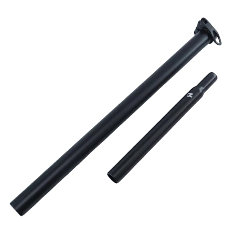 Extended Telescopic Seatpost for Brompton A C T P line Black/Silver (Black matte)