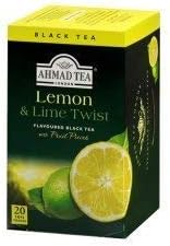 2-pack Lemon & Lime Twist Black Tea - 20 Foil Bags Each