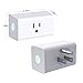 2 Pack 16 Amp WIFI Mini Smart Plug, Wi-Fi Smart Socket,Smart Outlet Compatible with Amazon Alexa Google Home IFTTT No Hub Required Timing Function WiFi plug Control Your Electric Devices from Anywhere