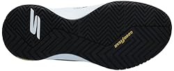 Skechers Women's Viper Court Elite, Black/White, 6