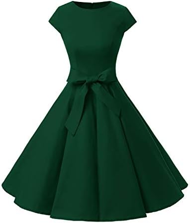 Dressystar Women Vintage 1950s Retro Rockabilly Prom Dresses Cap-Sleeve 1 Dressystar Women Vintage 1950s Retro Rockabilly Prom Dresses Cap-Sleeve