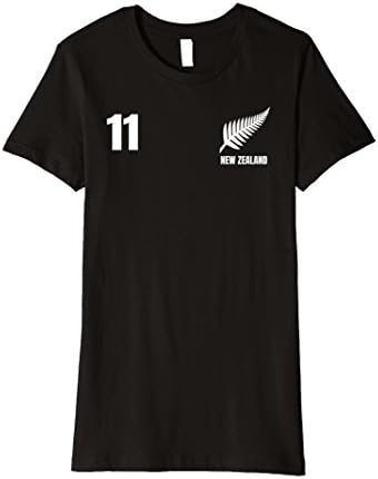 Womens New Zealand Rugby Football Jersey T-Shirt Medium Black
