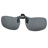 Besgoods Black Grey Polarized Cycling Sport Outdoor Driving Fishing Clip-on Flip up Plastic Sunglasses Lenses Glasses