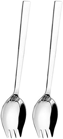 18/10 Stainless Steel Sporks Set Silverware Sporks for Home Use and Outdoor Camping - 2 Pack by PAIPIE
