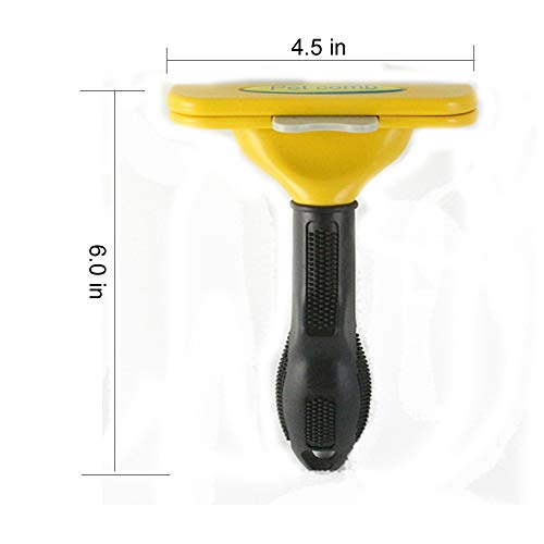 Jason zeng Pet Trim Deshedding Comb, Dog Cat and Horse Dematting Brush Undercoat Grooming Tools, Short Medium or Long Hair Detangler, Effectively Reducing Shedding 95% (Large) - Thumbnail 3