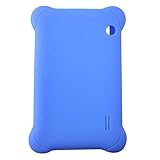 KeyZone Silicone Rubber Case Cover for 7'' 7 inch Android Capacitive Table PC PDA #01 Blue