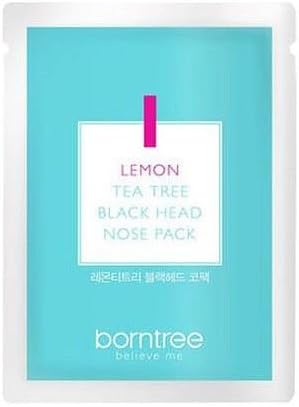 BORNTREE LEMON Tea Tree Balck Head Nose Pack 3.5ml 10pcs