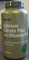 GNC Calcium Citrate Plus with Vitamin D-3 180 Caplets