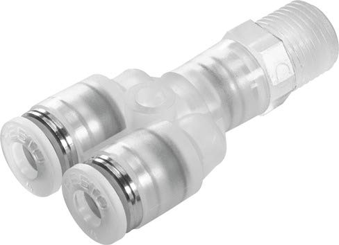 Festo 133081 Model NPQP-Y-R18-Q4-FD-P10 Push-In Y-Fitting (Pack of 10)