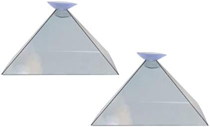abbort 3D Hologram Pyramid Display Projector Video Stand Portable for Smart Mobile Phone