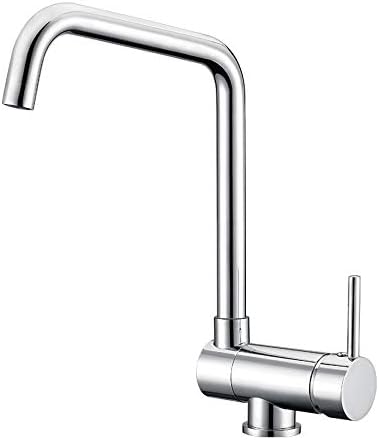 HOMELODY Grifo Abatible Cromado Agua Fría y Caliente Grifo de Cocina