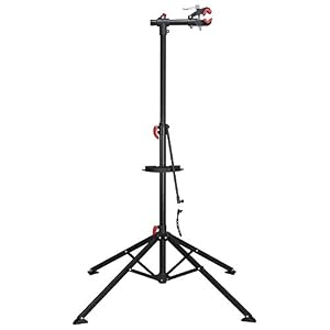 Yaheetech Adjustable Height Bicycle Workstand Folding Bike Repair Maintenance Mechanic Bicycle Stand Rack with Four Legs…