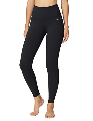 BALEAF Women’s Yoga Leggings High Waisted Tummy Control Pants Non See-Through Fabric Black Size XXL