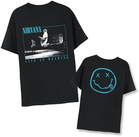 Nirvana 'Live In New York' (Charcoal) T-Shirt - Amplified Clothing