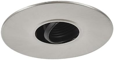 Eurofase 19159 010 4 Inch Mr16 Pinhole Trim Satin Nickel Black