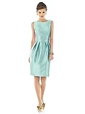 Women's Sleeveless Cocktail Length Dress with Large Bow by Alfred Sung - Seaside - Size 2