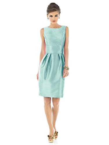 UPC 809628836530, Women&#39;s Sleeveless Cocktail Length Dress with Large Bow by Alfred Sung - Seaside - Size 12