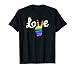 LOVE Peace Sign Rainbow Gay Pride Love Is Love T-Shirt