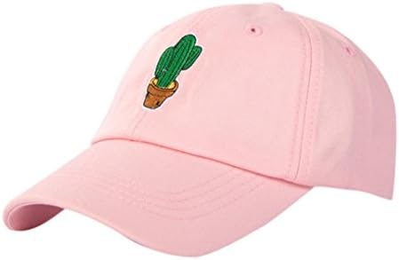 Keepwin Men Women Cute Cactus Embroidered Baseball Cap Dad Hat Low Profile Adjustable Cute Hats