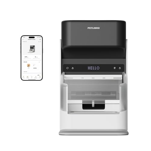 PETLIBRO Automatic Cat Feeder with RFID Collar Sensor, 5G&2.4G Wi-Fi Programmab…
