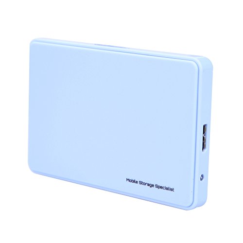 ttnight 2.5" USB 3.0 SATA Hd Box HDD Hard Drive External Enclosure Case USB Cable (Blue)