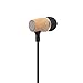Francois et Mimi Elite Genuine 3.5mm Wood in-Ear Noise-isolating Earbuds Headphones with Mic, Retail Packaging!