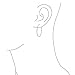 Thin Simple Minimalist Round Shaped Endless Continuous Tube Hoop Earrings For Women Teens .925 Sterling Silver 1.75 Inch Diameter