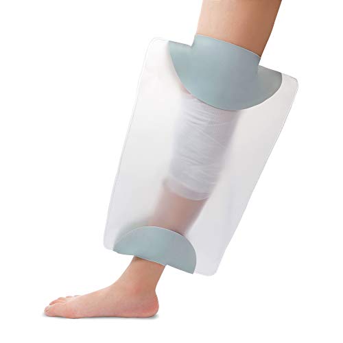 Knee Cast Cover for Shower Adult, Reusable Waterproof Shower Cast
