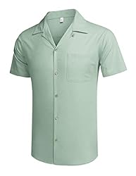 COOFANDY Men Hawaiian Floral Shirts Loose Fit
