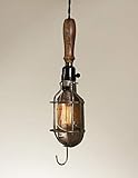 Primitive Trouble Light Caged Pendant Lamp with