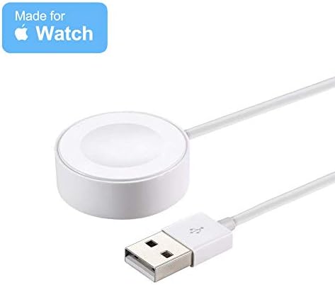 WILLTOP Magnetic Wireless Charger Pad Charging Cable Cord Compatible for with for Apple Watch iwatch 38mm / 42mm Series 1/2/3/4, 3.3 Ft