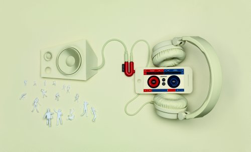 UrbanEars Slussen DJ Adapter Tomato, One Size - Thumbnail 2