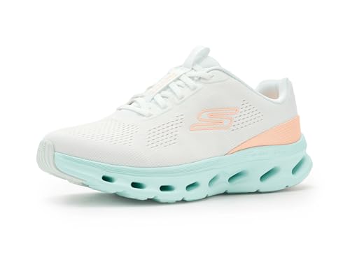 Skechers Women's Go Walk Glide Step 2.0 Vanessa Sneaker, White/Mint, 7