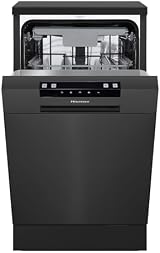 Hisense HS523E15BUK Slimline Free Standing Dishwasher Black 10 Place 30 Minute view 9