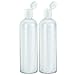 MoYo Natural Labs 32 oz Refillable Bottles, Empty Travel Containers with Flip Caps, BPA Free HDPE Plastic Squeezable Toiletry/Cosmetics Bottle (Pack of 2, HDPE Translucent White)