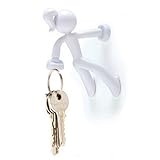 Key Petite - Key Pete Girl Strong Magnetic Key Holder Hook Rack Magnet - White