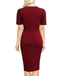 Berydress vestido de cóctel de manga corta con volantes hasta la rodilla, estilo retro de los años 50